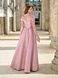 Christina Wu 17162 Pleated Cap Sleeve Brocade Evening Dress