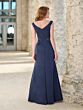 Christina Wu 17182 Portrait Neck Faux Wrap Mother Of The Bride Gown
