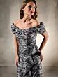 Christina Wu 17230 Ruffle Skirt Off The Shoulder Dress