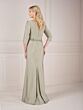 Christina Wu 17148 Beaded Bodice Three Quarter Sleeves Dress