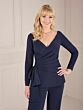 Christina Wu 17153 Faux Wrap 2 Piece Pant Suit
