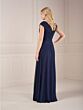Christina Wu 17155 Ruched Bodice Cap Sleeve Dress