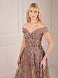 Christina Wu 17158 Beaded Lace Off The Shoulder Dress - Stock Only