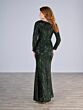 Christina Wu 17188 V-Neck Long Sleeve Sequin Dress