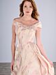 Christina Wu 17191 Asymmetric Neck Pleated Skirt Dress
