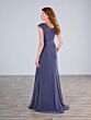 Christina Wu 17194 Cap Sleeve Beaded V-Neck Dress