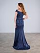 Christina Wu 17196 Off-The-Shoulder Peplum Mikado Dress
