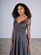 Christina Wu 17197 Illusion Sleeve Beaded A-Line Dress