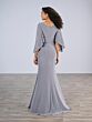 Christina Wu 17199 Cape Sleeve V-Neck Dress