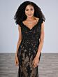 Christina Wu 17203 Scoop Back Cap Sleeve Lace Dress