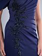 Christina Wu 17204 Draped Bodice Asymmetric Neck Dress