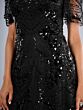 Christina Wu 17207 Beaded A-Line Short Sleeve Dress