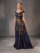 Christina Wu 17235 High Slit Off The Shoulder Dress