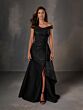 Christina Wu 17235 High Slit Off The Shoulder Dress