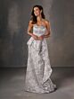 Christina Wu 17244 Ruffle Drape with Wrap Dress