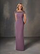 Christina Wu 17245 Cowl Back Boat Neckline Dress