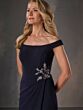 Christina Wu 17248 Slit Skirt Off The Shoulder Dress