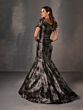 Christina Wu 17249 Puff Sleeve V-Neckline Dress