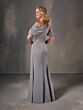 Christina Wu 17250 Asymmetrical Neckline Drape Dress