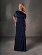 Christina Wu 17250 Asymmetrical Neckline Drape Dress