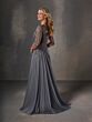 Christina Wu 17251 Three Quarter Sleeve Beaded Top Dress