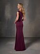 Christina Wu 17252 Slit Skirt V-Neckline Dress