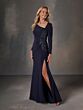 Christina Wu 17253 High Slit Asymmetrical Neckline Dress