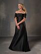 Christina Wu 17254 Panel Train Off The Shoulder Dress