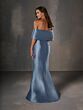 Christina Wu 17255 Ruffle Drape Strapless Dress