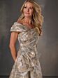 Christina Wu 17256 Off The Shoulder Brocade Dress