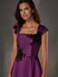 Christina Wu 17261 Cap Sleeve Square Neckline Dress