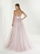 Tiffany Exclusive 46266 Floral Appliques Spaghetti Strap Dress