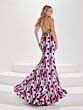 Tiffany Designs 16001 Tie Back Geometric Sequin Dress - Stock Only