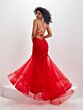 Tiffany Designs 16015 Flounce Skirt Lace-Up Dress