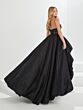 Tiffany Designs 16020 Sheer Bodice High Low Dress