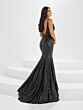 Tiffany Designs 16022 Open Back Sequin Dress