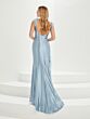 Tiffany Designs 16027 Feather Slit Corset Top Dress