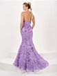 Tiffany Designs 16052 Floral Sequin Strapless Sweetheart Dress