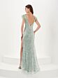 Tiffany Designs 16055 Feather Straps Paillettes Dress - Stock Only