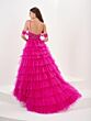 Tiffany Designs 16067 Ruffle Skirt Beaded Corset Dress