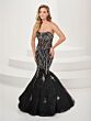 Tiffany Designs 16074 Illusion Corset Strapless Dress