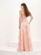 Tiffany Designs 16093 Illusion Bodice Floral Dress