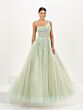 Tiffany Designs 16096 Sheer Corset One Shoulder Dress - Stock Only