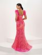 Tiffany Designs 16106 Detachable Sleeves Sequin Dress