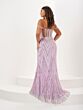 Tiffany Designs 16120 Illusion Back Geometric Dress