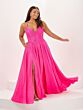 Tiffany Designs 16122 Slit Skirt Hot-Fix Dress