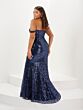 Tiffany Designs 16123 Off The Shoulder Sequin Dress