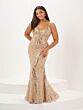 Tiffany Designs 16124 Scoop Back Embellished Dress