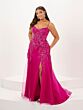 Tiffany Designs 16127 Sweetheart Neck Floral Dress