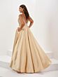 Tiffany Designs 16129 Beaded Bodice Slit Skirt Dress